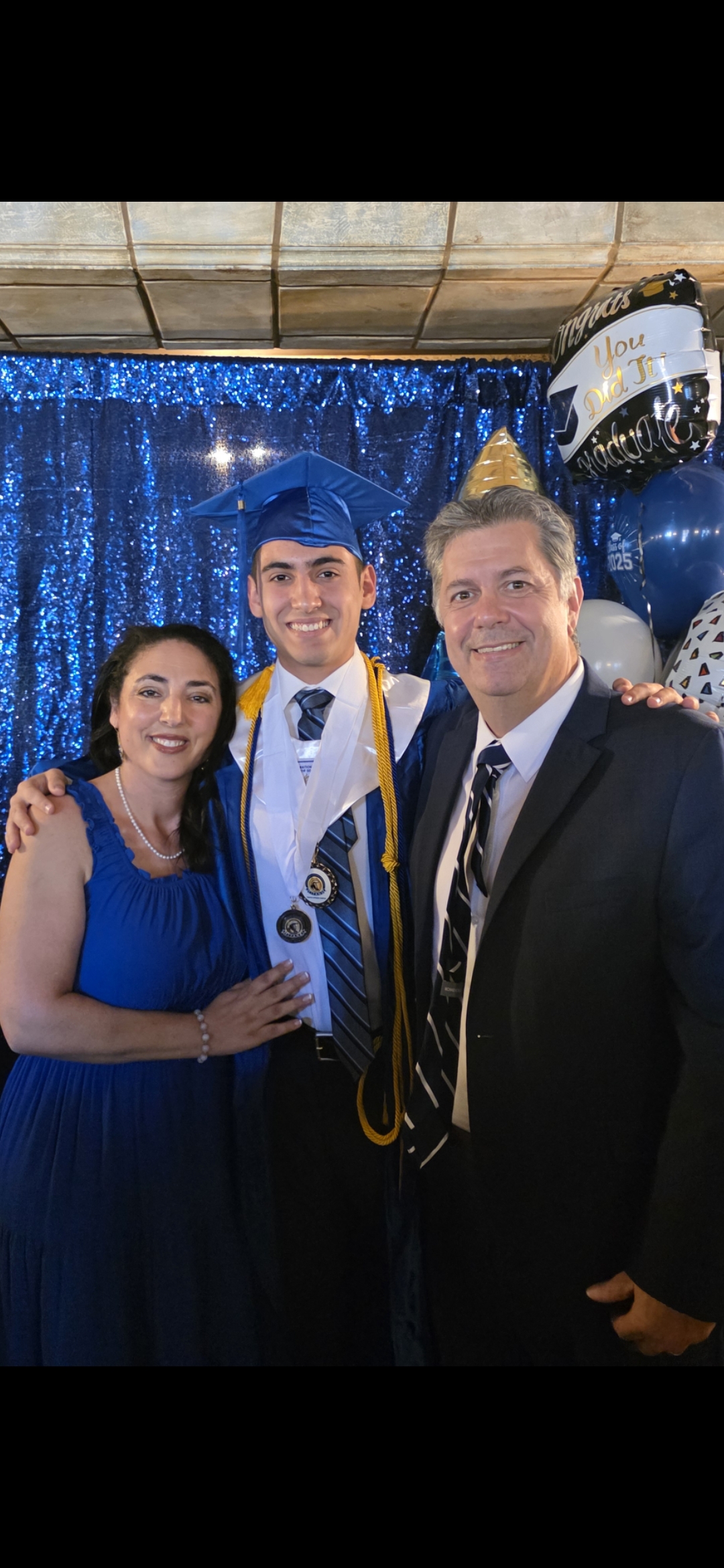 Victoria Brvenik with her son at his graduation